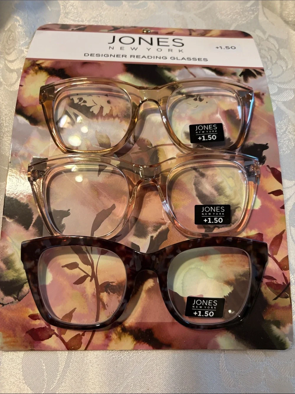 Jones New York +1.50 Reading Glasses set of 3 New